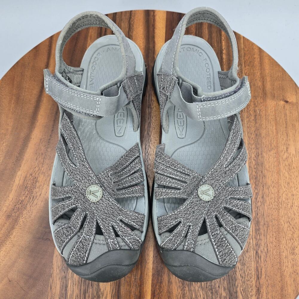 Keen Rose Sandals Womens 7 Gray Sports Trail Ankle Strap Closed Toe Outdoor - Picture 5 of 7